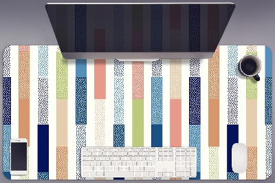 PVC Schreibtischmatte Bunte Streifen