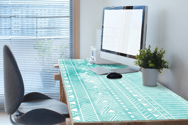 PVC Schreibtischmatte Geometrische Türkis