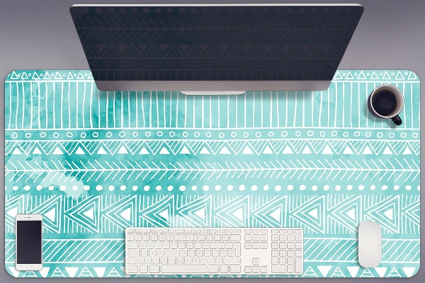 PVC Schreibtischmatte Geometrische Türkis