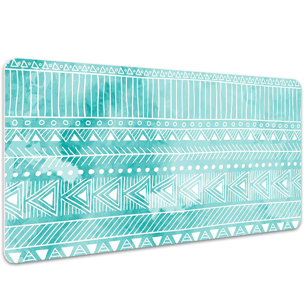 PVC Schreibtischmatte Geometrische Türkis