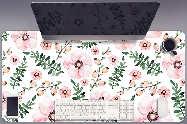 PVC Schreibtischmatte Blume