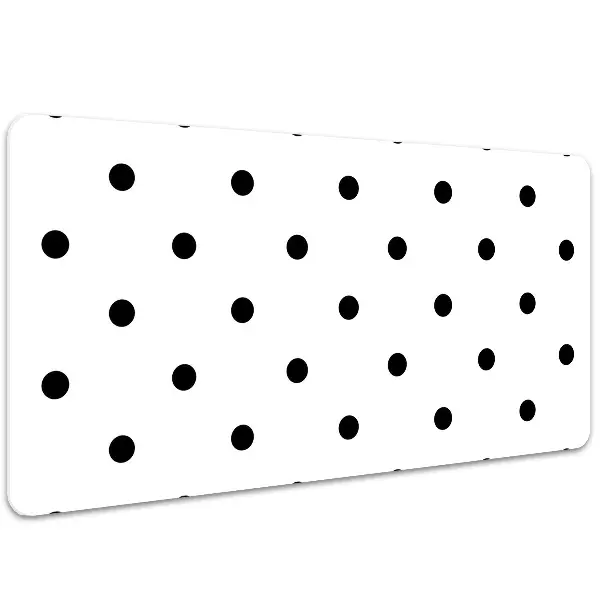 PVC Schreibtischmatte Schwarze Punkte
