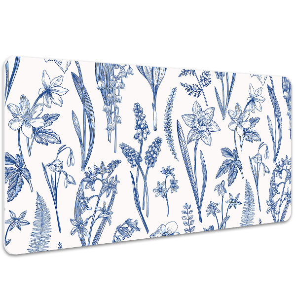 Schreibtisch Unterlegmatte Waldblumen