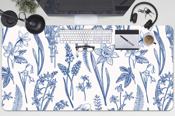 Schreibtisch Unterlegmatte Waldblumen