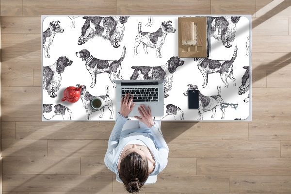 Schreibtischunterlage Hundemuster