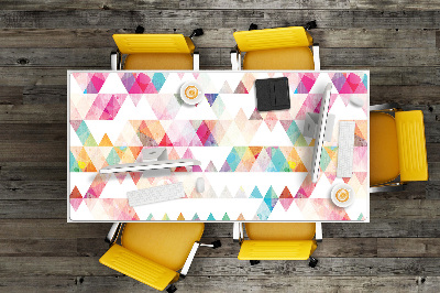 PVC Schreibtischmatte Dreiergeometrie.