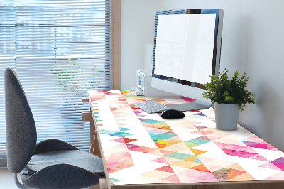 PVC Schreibtischmatte Dreiergeometrie.