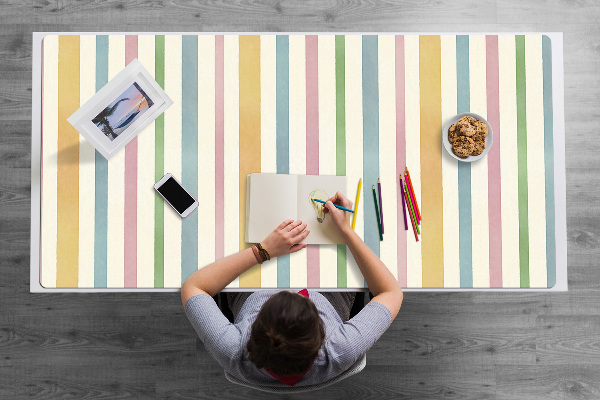 Schreibtisch Unterlegmatte Bunte Linien