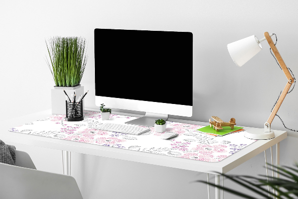 PVC Schreibtischmatte Blumenmuster