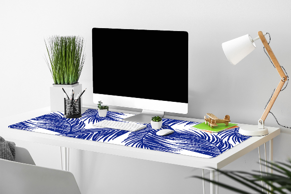 Büro-Schreibtischmatte Navy-Blatt