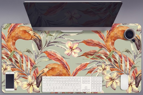 Schreibtisch Unterlegmatte Flamingos