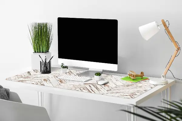 PVC Schreibtischmatte Holzboden