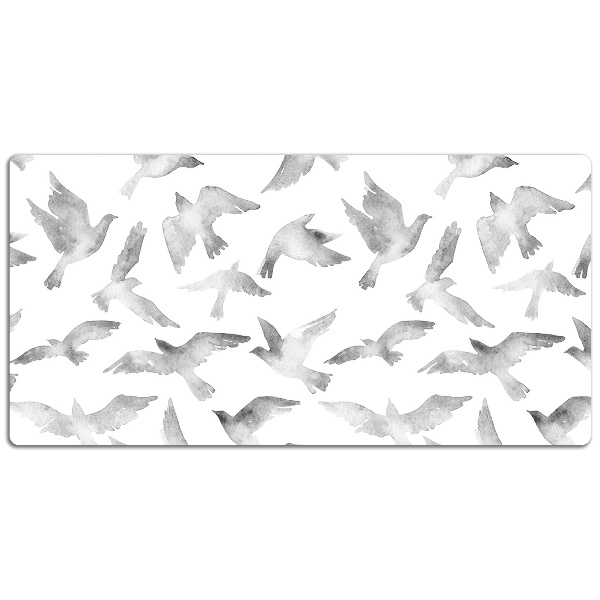 Schreibtisch Unterlegmatte Vögel