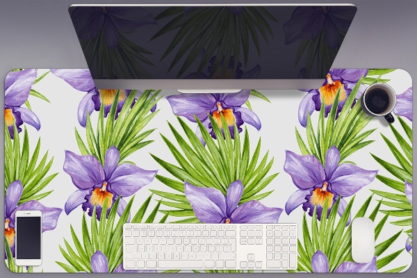 PVC Schreibtischmatte Lilane Blumen