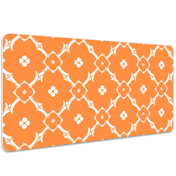 Schreibtischunterlage Orangefarbene Blumen