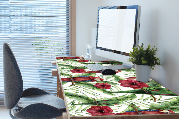 Schreibtisch Unterlegmatte Exotische Papageien