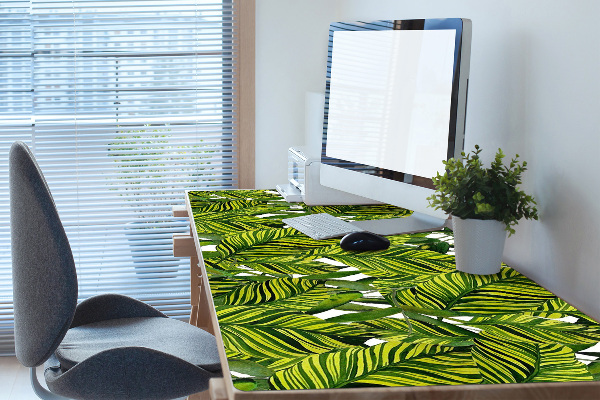 Büro-Schreibtischmatte Dschungelblätter