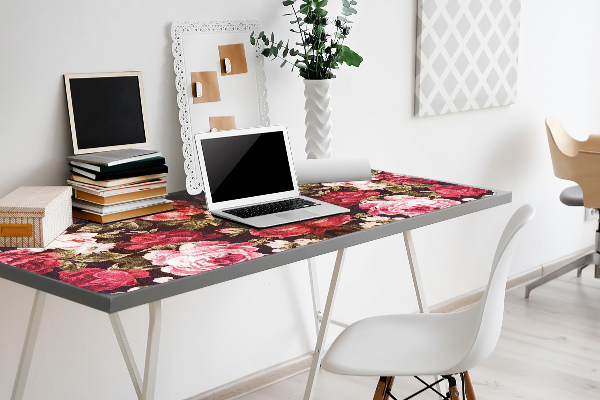 Büro-Schreibtischmatte rote Rosen