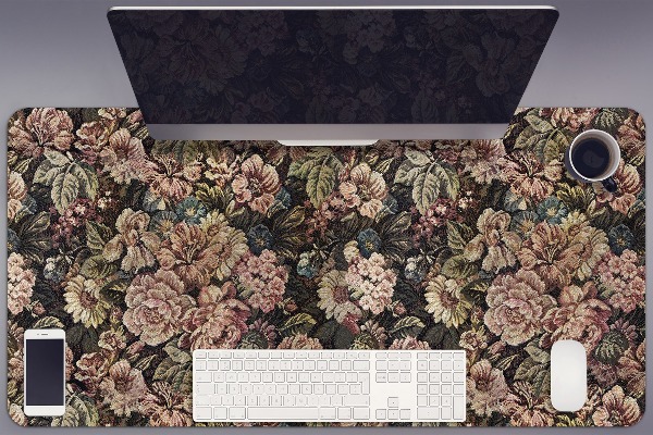 Schreibtischunterlage Gewebte Blumen