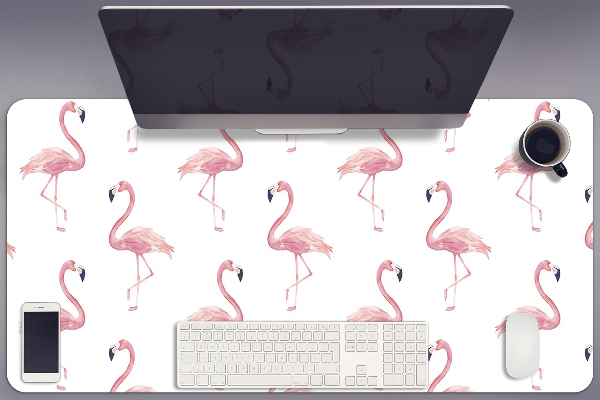 PVC Schreibtischmatte Flamingos
