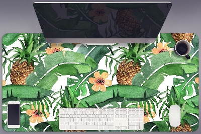Büro-Schreibtischmatte Ananas in Blättern