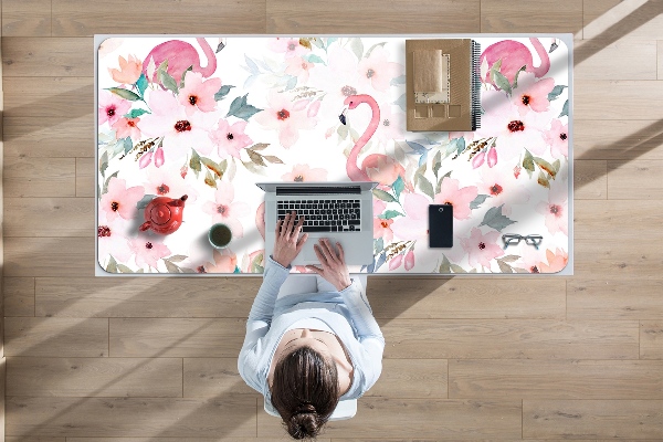 Büro-Schreibtischmatte Flamingos