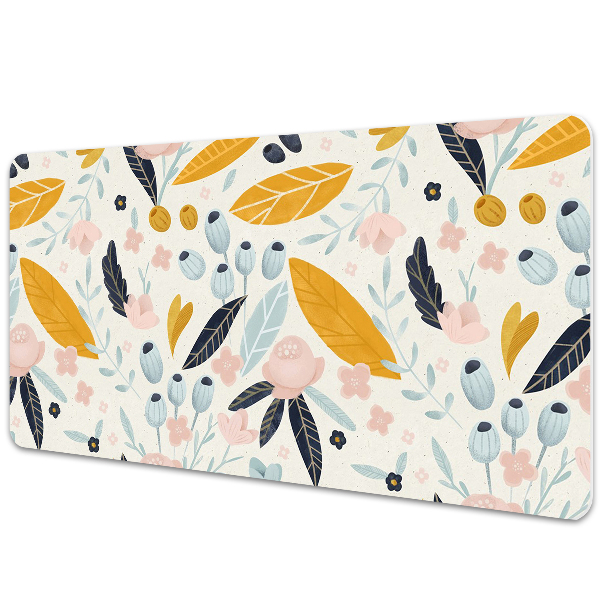PVC Schreibtischmatte Pastellblumen