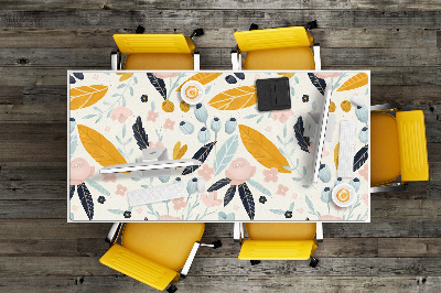 PVC Schreibtischmatte Pastellblumen