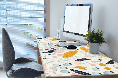 PVC Schreibtischmatte Pastellblumen