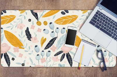PVC Schreibtischmatte Pastellblumen