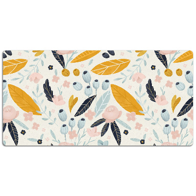 PVC Schreibtischmatte Pastellblumen