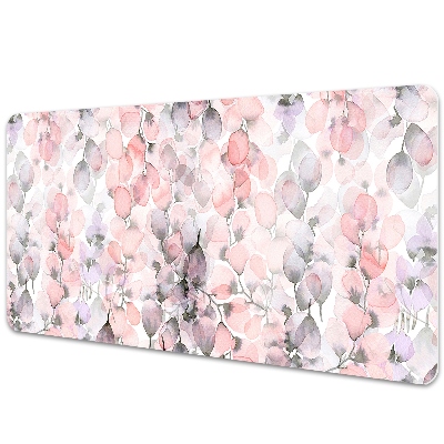 Schreibtisch Unterlegmatte Blumen gemalt