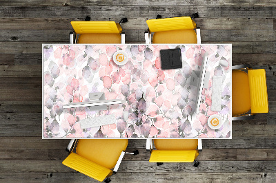 Schreibtisch Unterlegmatte Blumen gemalt