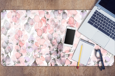 Schreibtisch Unterlegmatte Blumen gemalt