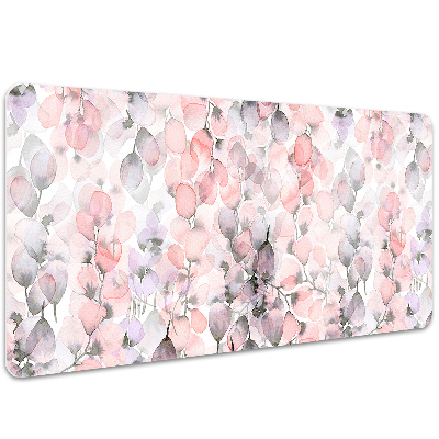 Schreibtisch Unterlegmatte Blumen gemalt