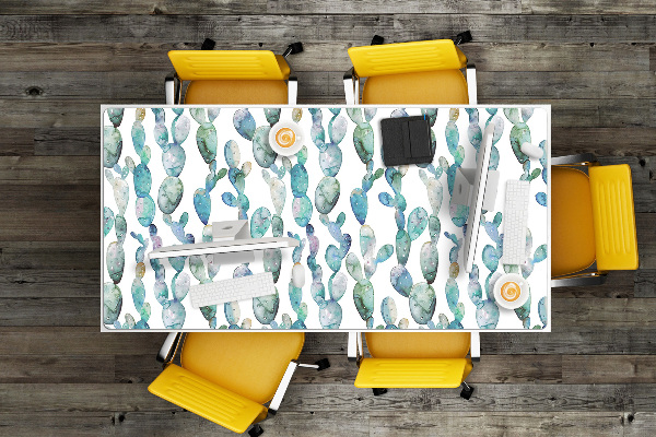 PVC Schreibtischmatte Aquarellkakteen