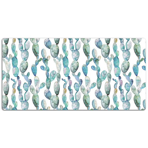 PVC Schreibtischmatte Aquarellkakteen