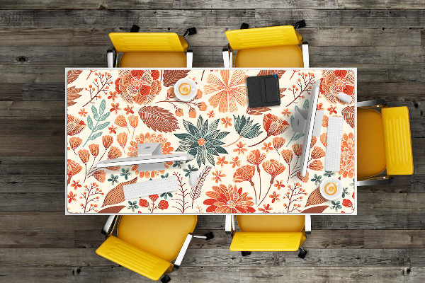 PVC Schreibtischmatte Künstlerische Blumen