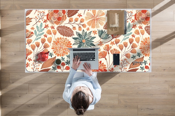 PVC Schreibtischmatte Künstlerische Blumen
