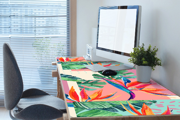 Schreibtisch Unterlegmatte Tropisches Mosaik