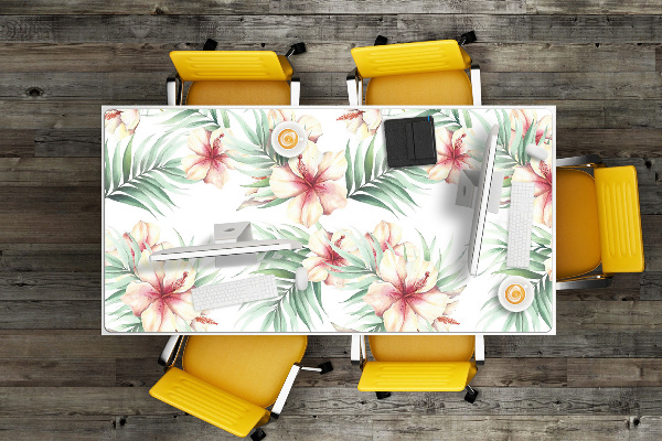 PVC Schreibtischmatte Hawaiische Blumen