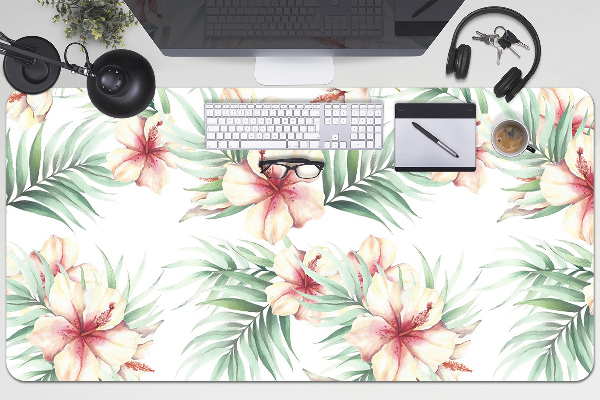 PVC Schreibtischmatte Hawaiische Blumen