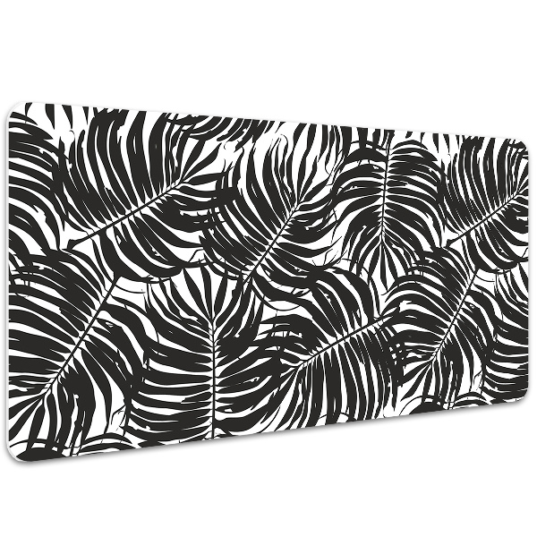 PVC Schreibtischmatte Schwarze Blätter