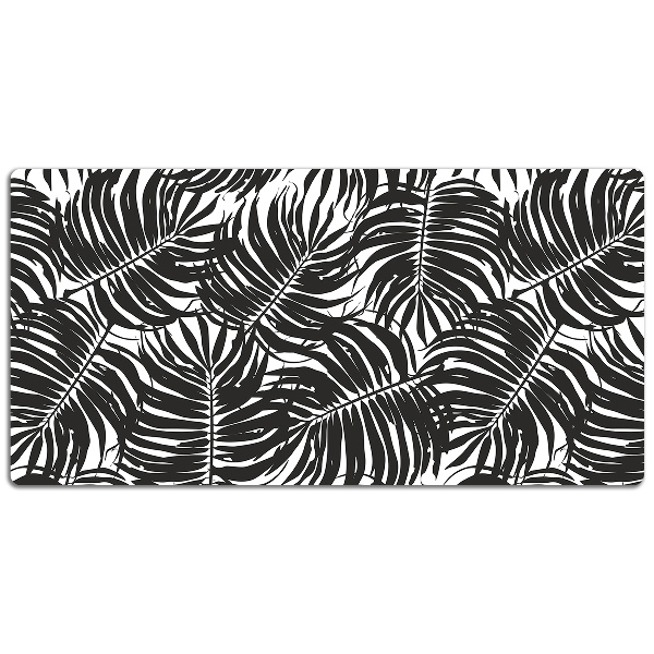 PVC Schreibtischmatte Schwarze Blätter
