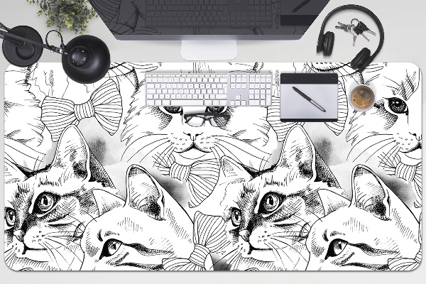Büro-Schreibtischmatte Geschmiete Katzen