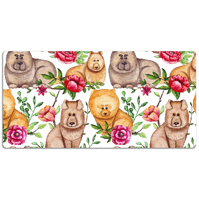 Schreibtischunterlage Chow Chow Hunde