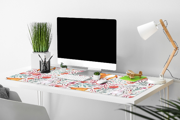 PVC Schreibtischmatte Fuchs und Kaninchen
