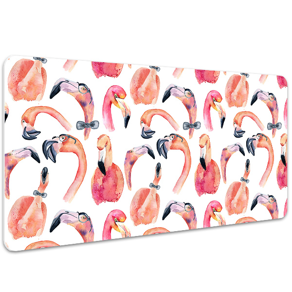 Schreibtisch Unterlegmatte Verrückte Flamingos.