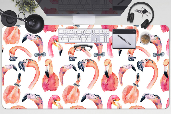 Schreibtisch Unterlegmatte Verrückte Flamingos.