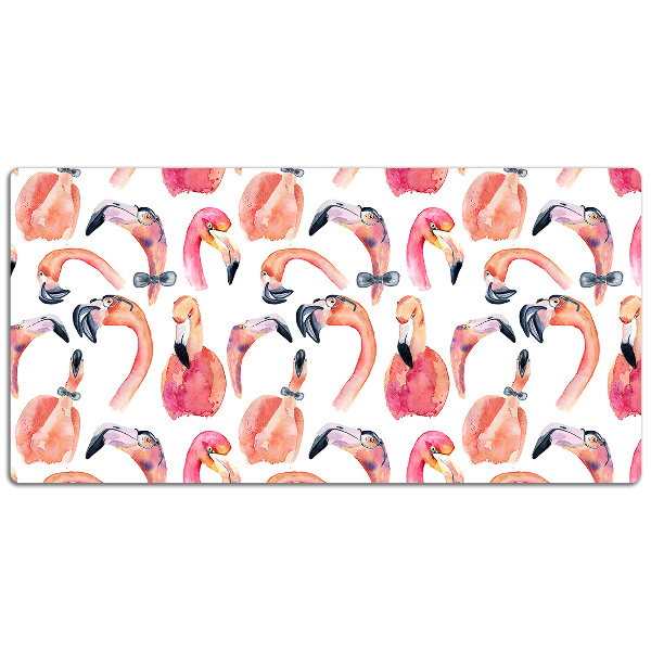 Schreibtisch Unterlegmatte Verrückte Flamingos.